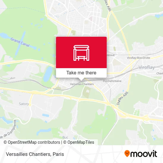 Versailles Chantiers map