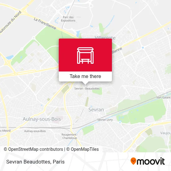 Sevran Beaudottes map