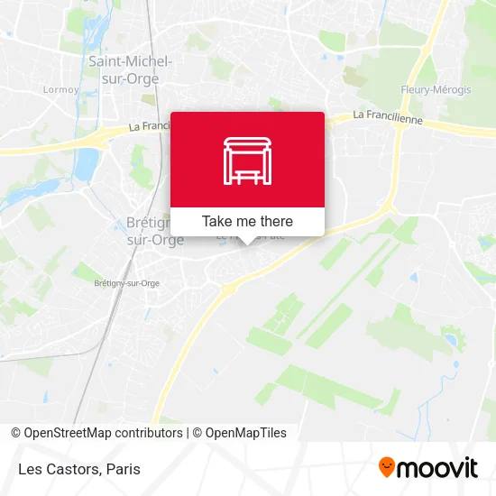 Les Castors map