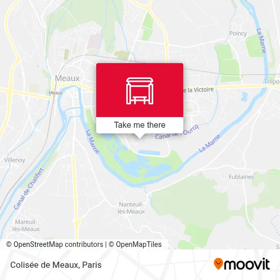 Colisée de Meaux map