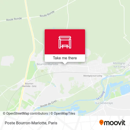 Poste Bourron-Marlotte map