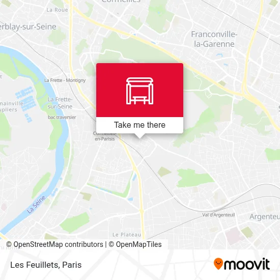 Les Feuillets map
