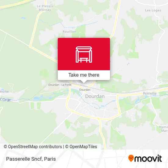 Passerelle Sncf map