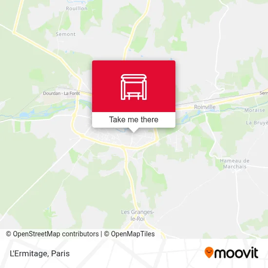 L'Ermitage map