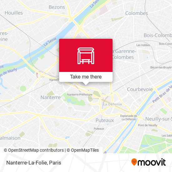 Nanterre-La-Folie map