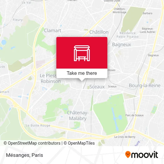 Mésanges map