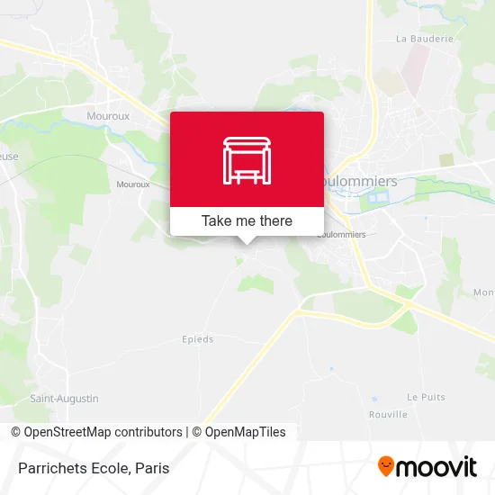 Parrichets Ecole map