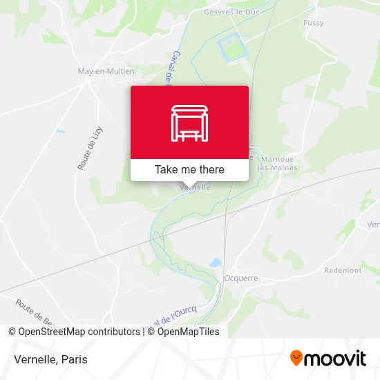 Mapa Vernelle