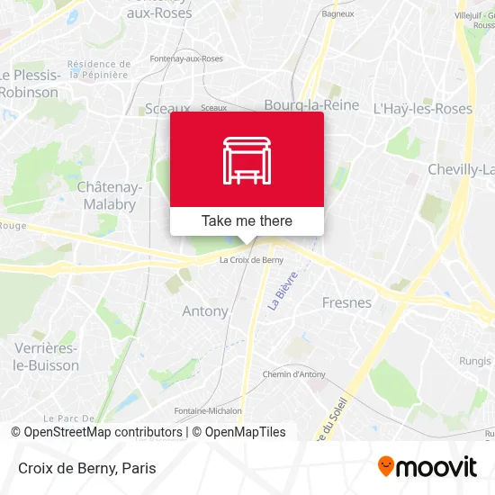 Croix de Berny map