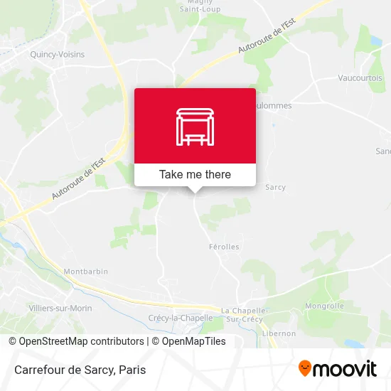 Carrefour de Sarcy map