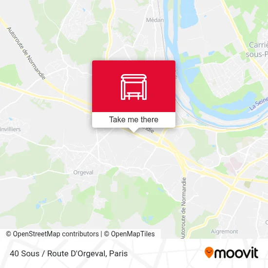 40 Sous / Route D'Orgeval map