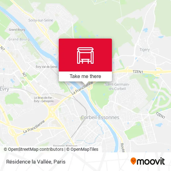 Résidence la Vallée map