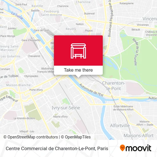 Centre Commercial de Charenton-Le-Pont map