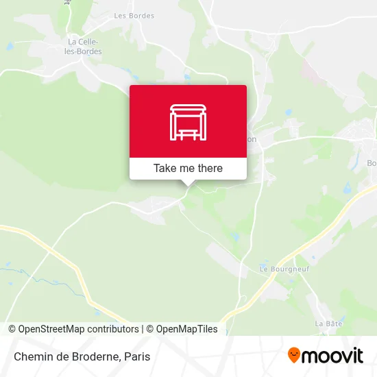 Chemin de Broderne map