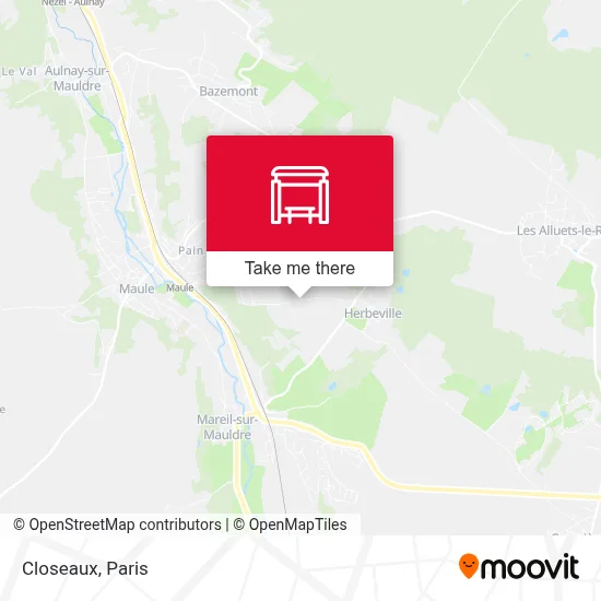 Closeaux map