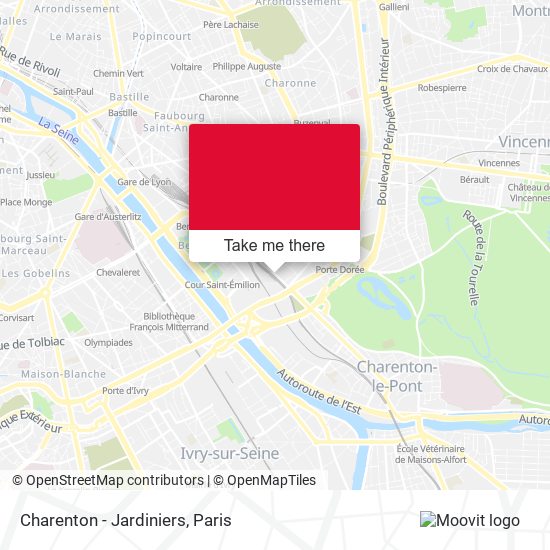 Charenton - Jardiniers map