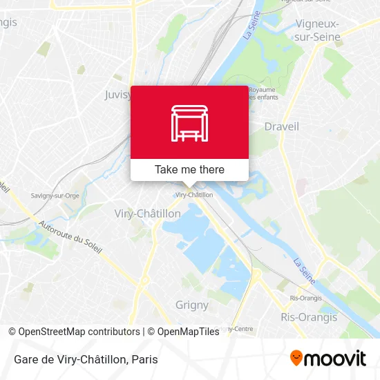 Gare de Viry-Châtillon map