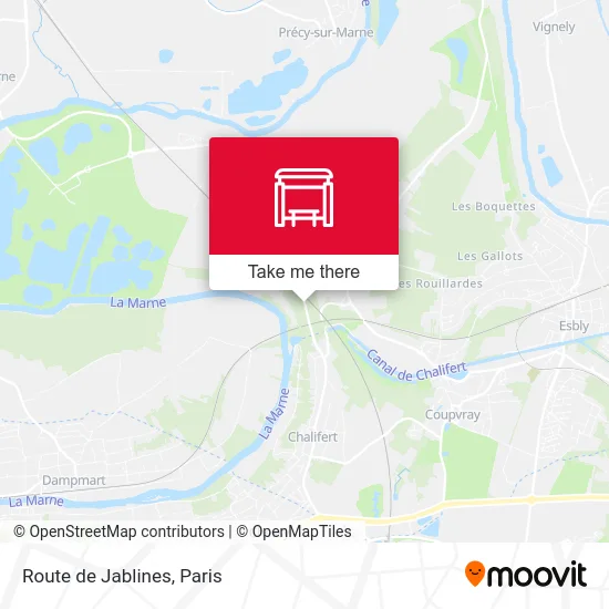 Route de Jablines map