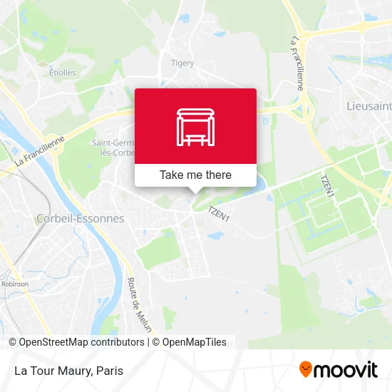 La Tour Maury map