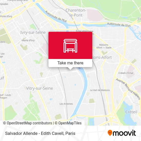 Mapa Salvador Allende - Edith Cavell