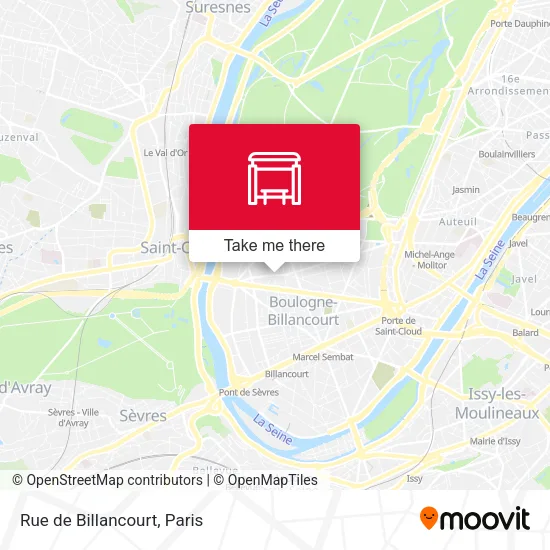 Rue de Billancourt map
