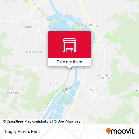Etigny Veron map