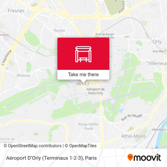 Aéroport D’Orly (Terminaux 1-2-3) map