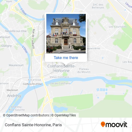 Mapa Conflans Sainte-Honorine