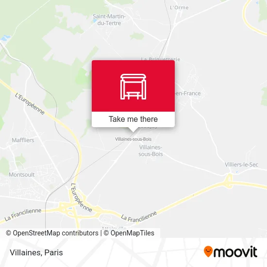 Villaines map