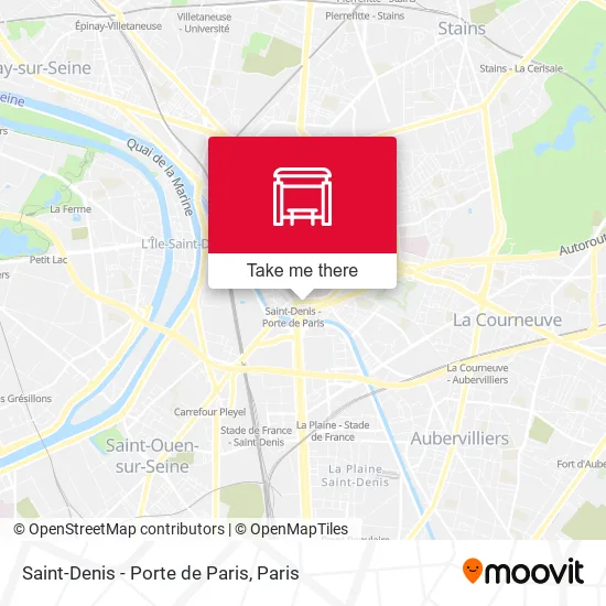 Saint-Denis - Porte de Paris map