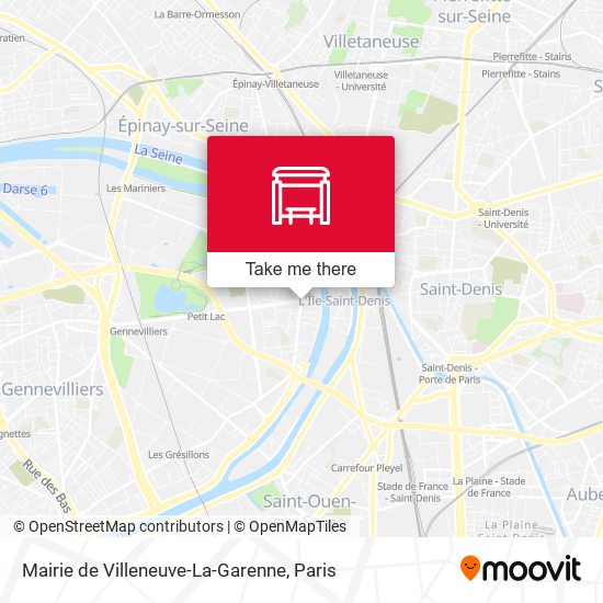 Mairie de Villeneuve-La-Garenne map