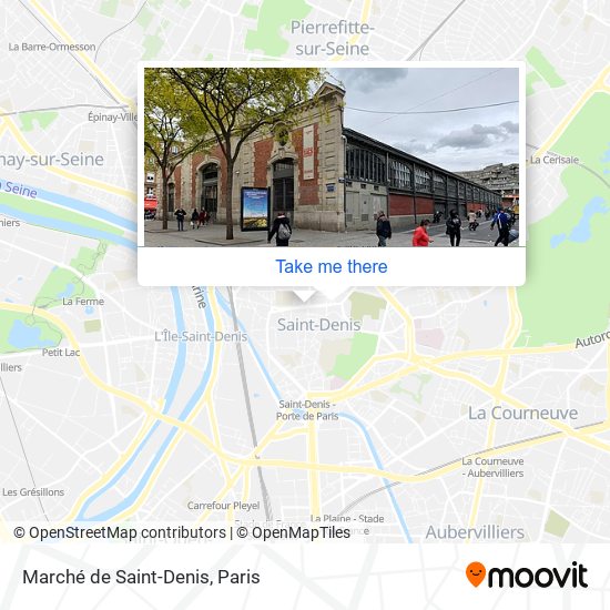 Mapa Marché de Saint-Denis