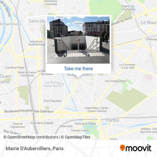 Mapa Mairie D'Aubervilliers