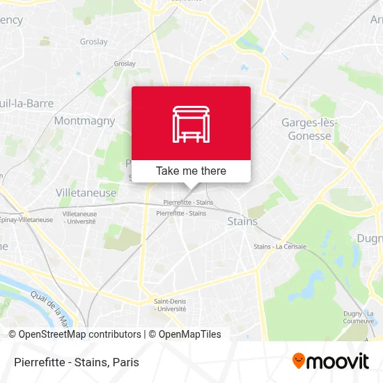 Pierrefitte - Stains map