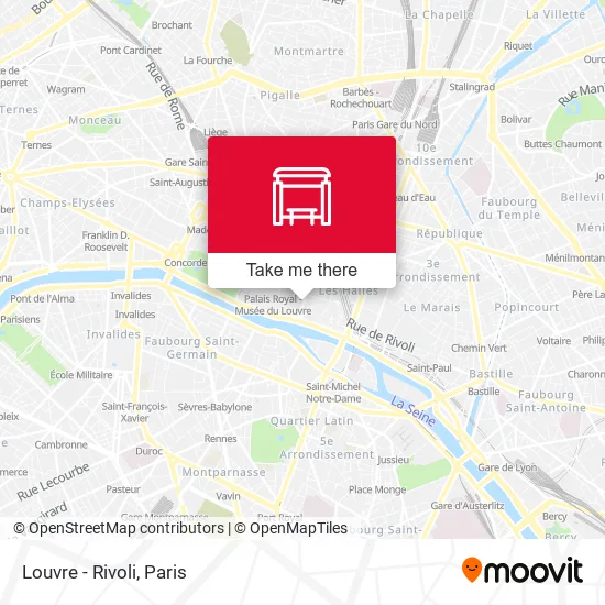 Louvre - Rivoli map