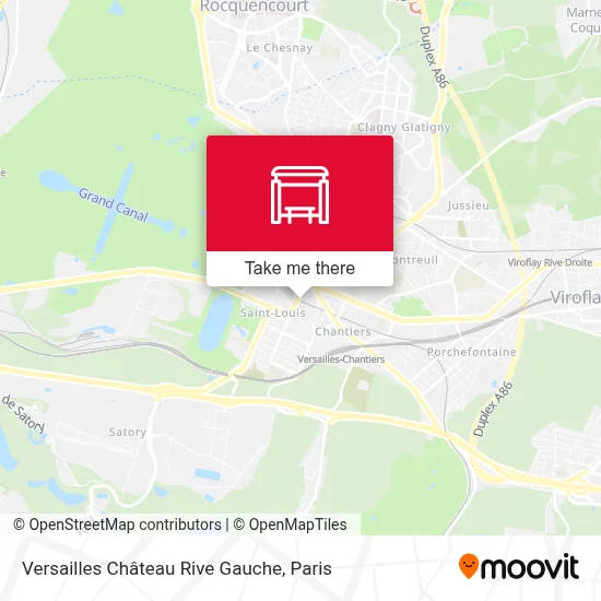 Versailles Château Rive Gauche map