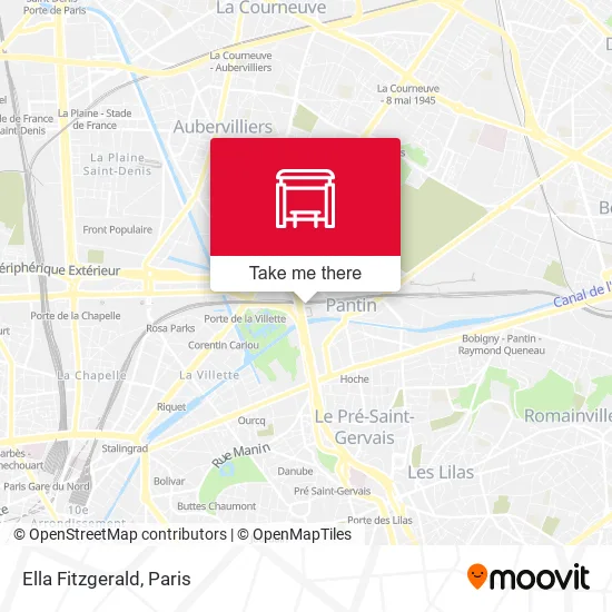 Ella Fitzgerald map