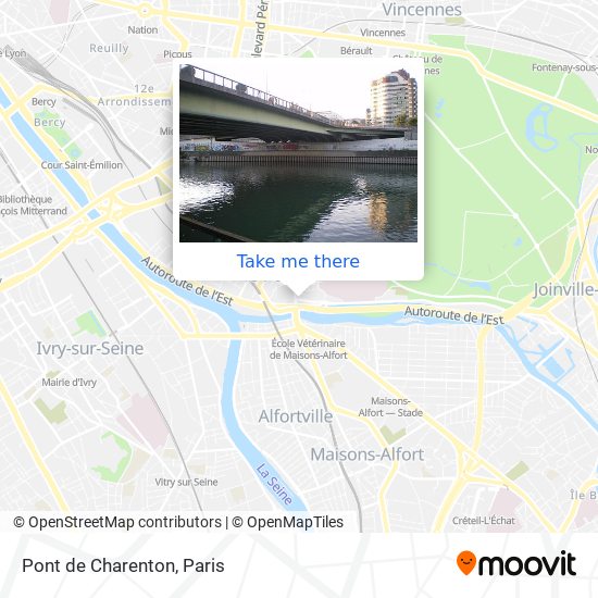 Mapa Pont de Charenton