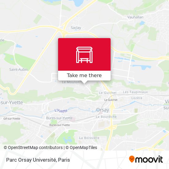 Parc Orsay Université map