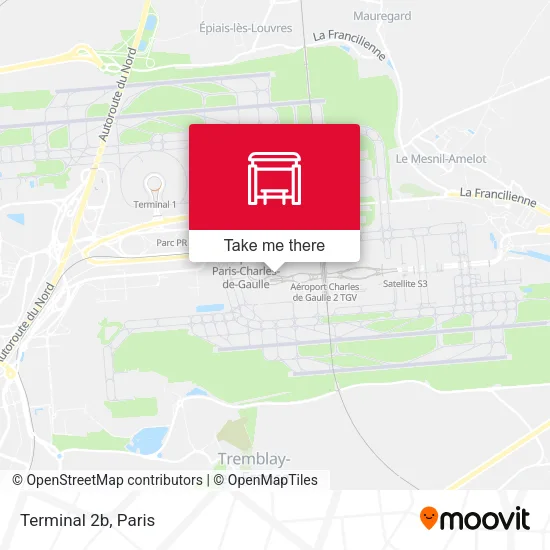 Terminal 2b map