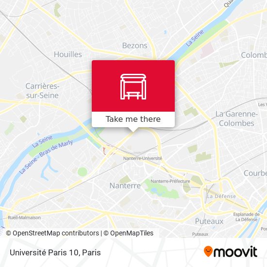 Université Paris 10 map