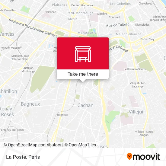 La Poste map