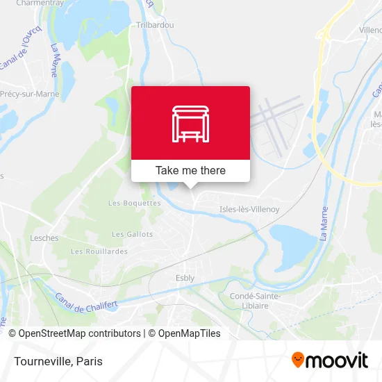 Tourneville map