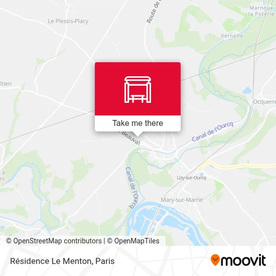 Mapa Résidence Le Menton