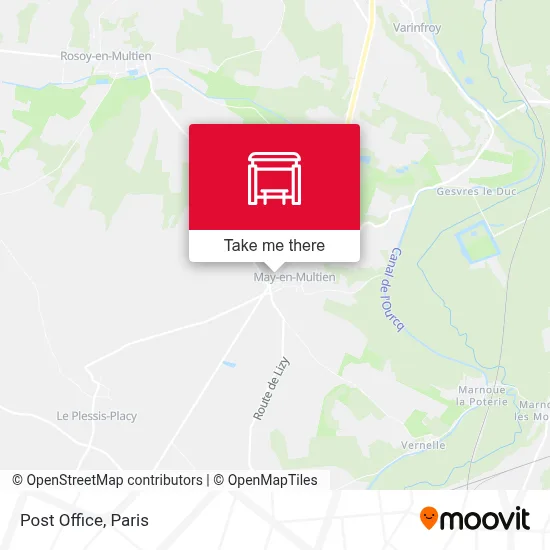 Poste map