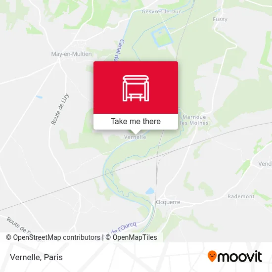 Mapa Vernelle