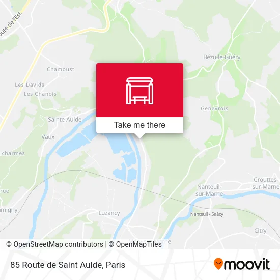 85 Route de Saint Aulde map