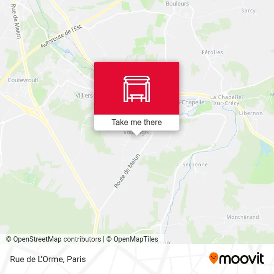 Mapa Rue de L'Orme