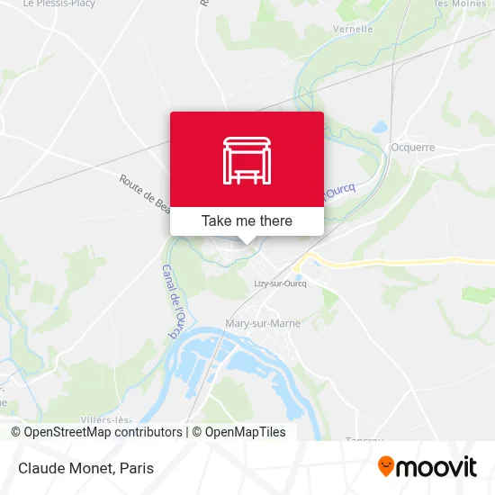 Claude Monet map