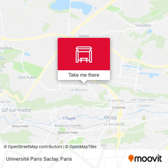 Université Paris Saclay map